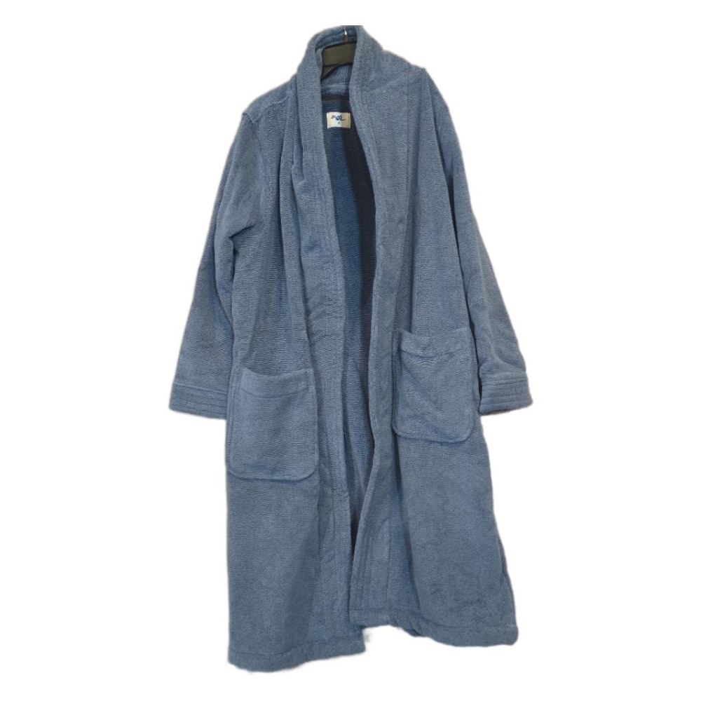 My Pillow Terry Cloth Blue Robe with Pockets‎ Size Small